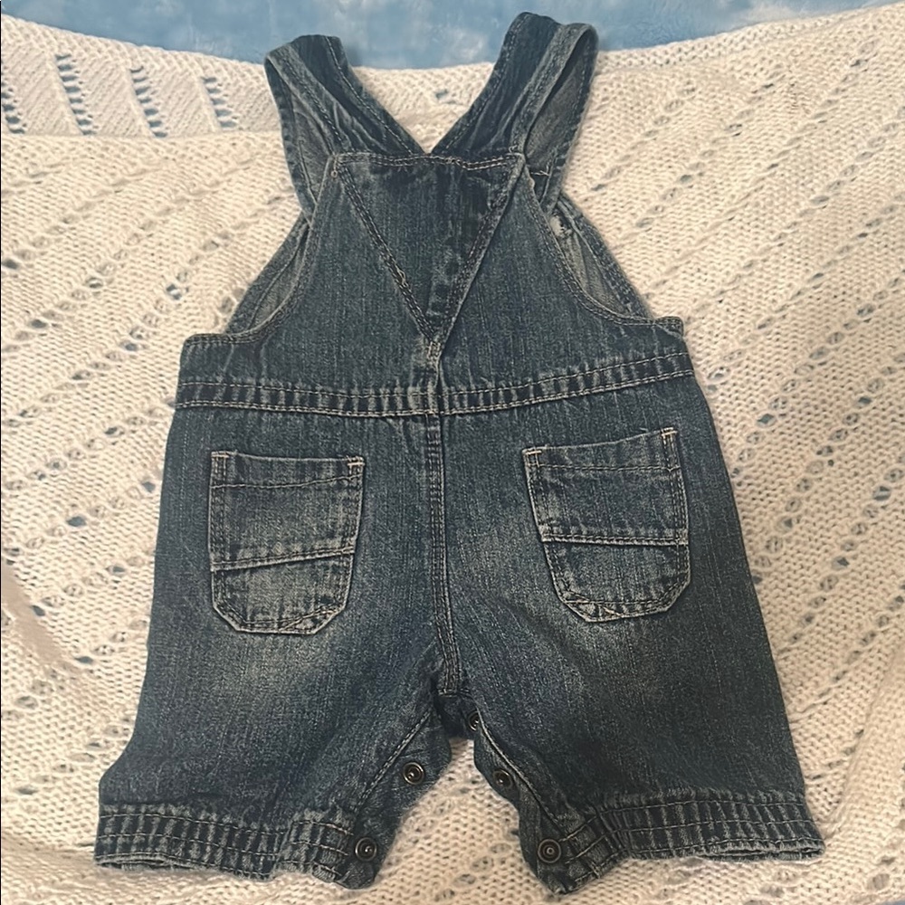 OshKosh B'gosh Blue Denim Overalls Classic Design - Picture 2 of 3